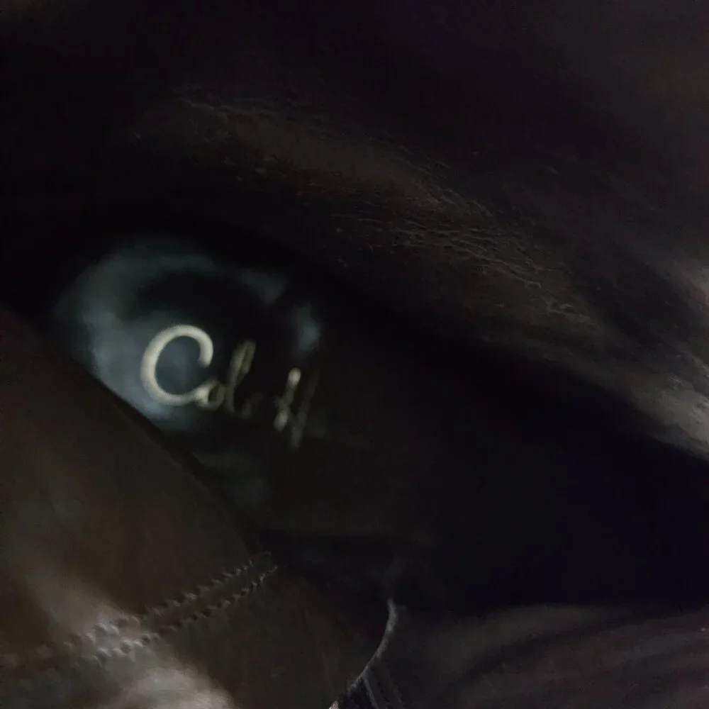 Cole Haan Courtney Air Tall Platform Leather Heel Riding Brown Knee Boot - Picture 15 of 15